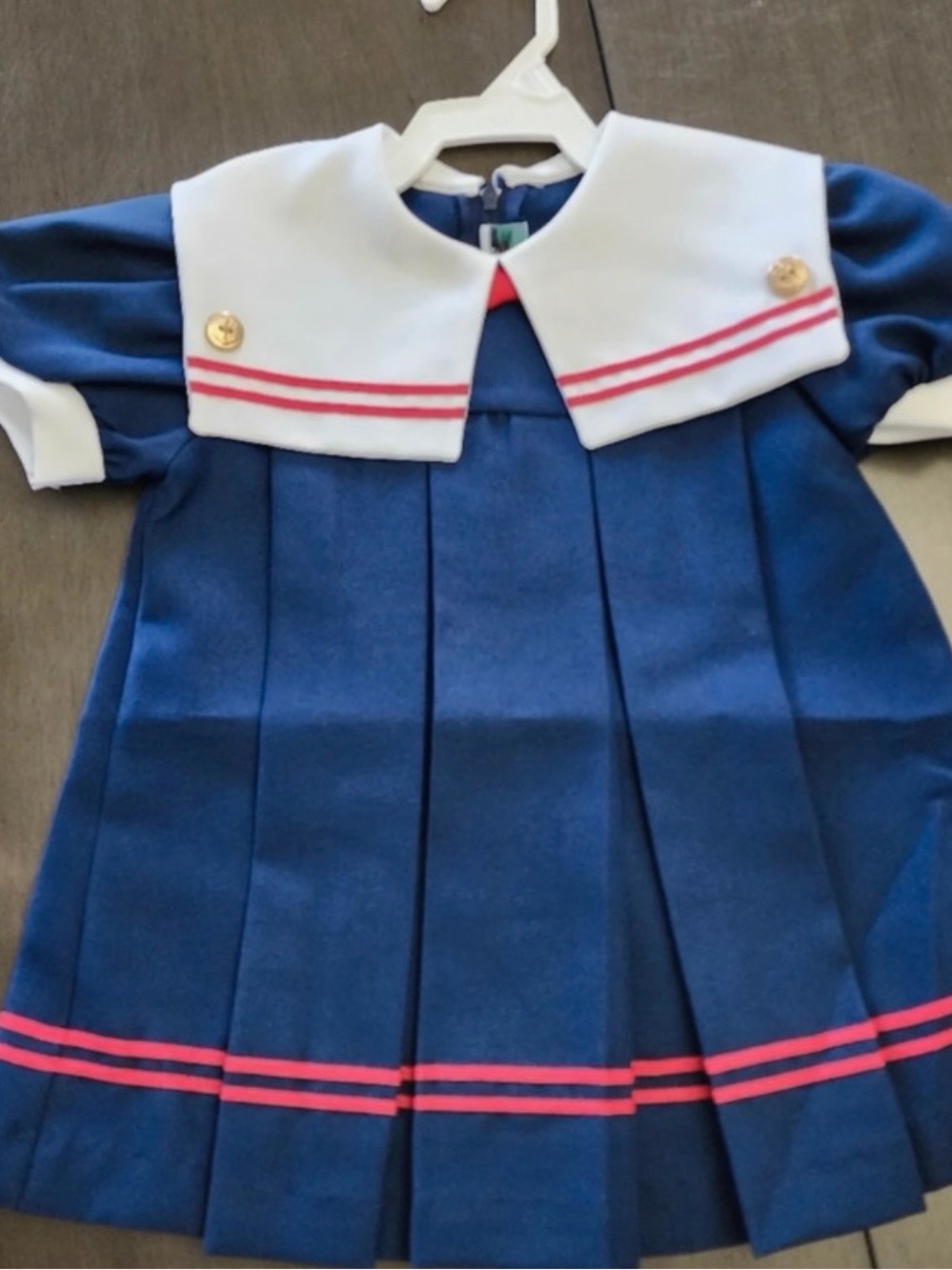 Vintage Wonderland Fashions Sailor Dress Size 2T